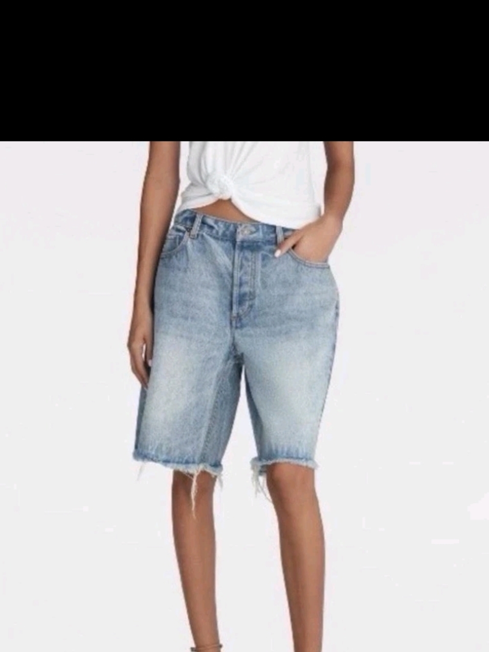 Levi's Blue Denim 512 Straight Leg Jeansshorts😍♥️